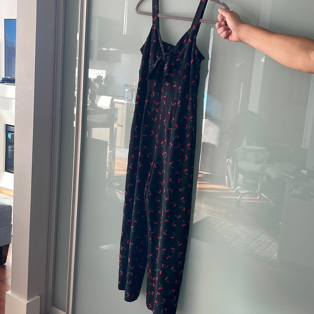 Intermix cherry jumpsuit